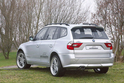 AC Schnitzer Twin Exit Exhaust Tips for BMW X3 E83 2.0d Diesel (pre 08/2006, pre-facelift) – Chrome Dual Outlet Twin Tailpipe/Tail Trim, Polished Muffler Ends, Engraved Logo Rear Exhaust Finisher, Back Box Tip