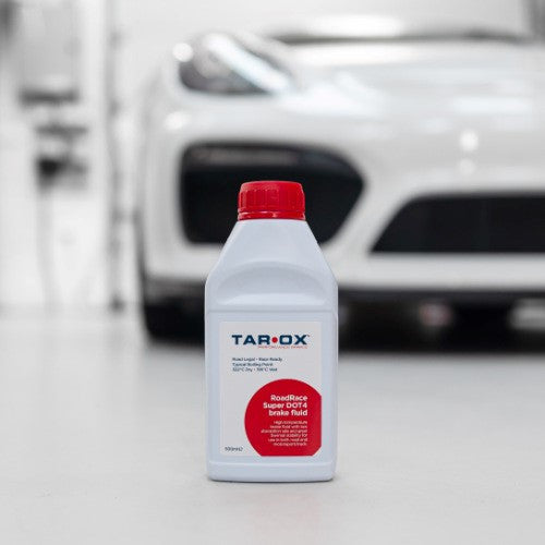 TAROX RoadRace DOT 4 Racing Brake Fluid 500ml - High Temperature Performance DOT4 Brake Oil Hydraulic Fluid, 300C+ High Boiling Point for Track Day, Fast Road & Motorsport - DOT 5.1 Alternative, UK/EU/USA Road Legal