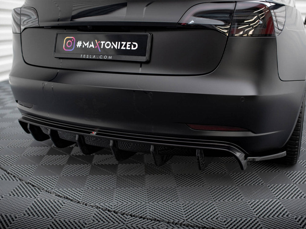 Maxton Design - REAR VALANCE V.2 TESLA MODEL 3 (2017-2023)