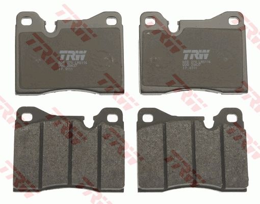 TRW GDB270 Brake Pad Set - Genuine TRW Disc Brake Pads (GDB270) for Alfa Romeo 75, BMW E12/E24/E3/E9, Ferrari Testarossa, Lamborghini Diablo, NSU Ro 80 - OE Quality Replacement