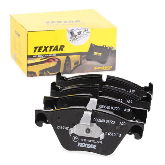 Textar 2469701 Brake Pads for BMW 5 Series | Disc Friction Pad Axle Set | ATE/Teves Calliper Compatible | Wear Indicator Sensor Slot | OE/OEM Quality Replacement | Saloon & Touring