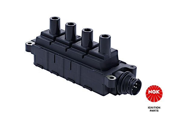 NGK U2030 48133 Ignition Coil Pack - Block Ignition Coil, OEM-Style Replacement for BMW E36/E46 316i 318i 318is 318Ti, Z3 1.8/1.9, E34 518i - 4-Post 6-Pin M4 Connector
