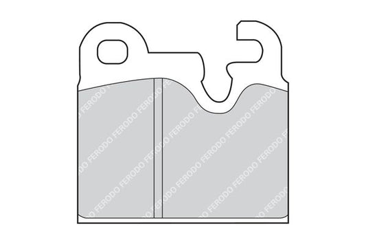 Ferodo Premier FDB162 Disc Brake Pads Set for Classic BMW ATE Callipers – E12/E24/E3/E9 (5 & 6 Series, E3 Saloon, E9 Coupe) – Wear Sensor/Indicator Ready – OEM Replacement FDB 162 FDB-162