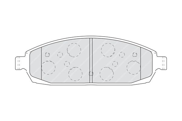 Ferodo Premier FDB4002 (FDB 4002) Brake Pads Set Akebono Caliper Compatible – OEM