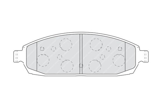 Ferodo Premier FDB4002 (FDB 4002) Brake Pads Set Akebono Caliper Compatible – OEM