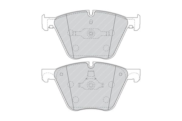 Ferodo FDB4287 (FDB 4287) Disc Brake Pads for BMW 5 Series GT F07 550i/550i xDrive & 7 Series F01/F02 750i/750i xDrive/760i/750d xDrive - ATE Caliper Fit, Wear Sensor Ready, OE Spec Replacement Pad Kit