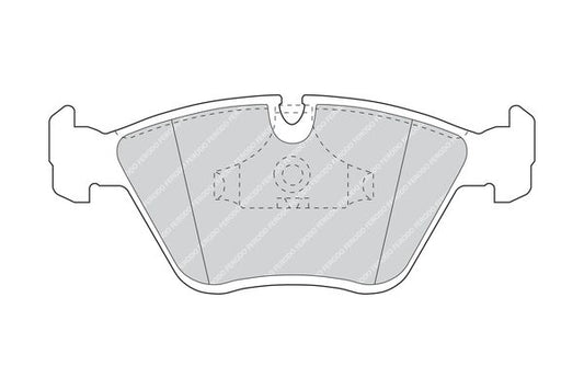 Ferodo Premier FDB779B Brake Pad Set with Piston Clip for ATE Callipers - Fits BMW E36/E46 M3, Z3 M, Z4 M, E34 5 Series, E32 7 Series, Peugeot 605 V6, Wiesmann MF3