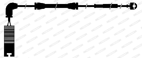 Ferodo Premier FWI265 Brake Pad Wear Sensor for BMW X5 E53 (1999–2006) – Brake Lining Wear Warning Light Sensor Wire/Pad Wear Cable/Lead 715mm – OEM Spec Loom Harness Replacement
