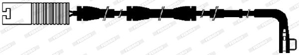 Ferodo FWI276 Brake Pad Wear Sensor 830mm for BMW 7 Series E65 E66 E67 (2001-2008) – Brake Lining Warning Cable/Pad Wear Indicator Wire, Wear Monitor Sensor Lead/Loom, OEM Spec Direct-Fit Replacement, Plug & Play