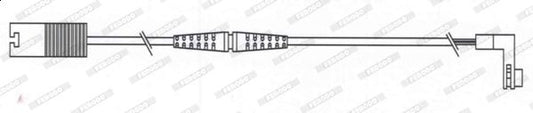 Ferodo Premier FWI328 Brake Pad Wear Sensor / Warning Cable for BMW 5 Series E61 Touring Estate (2004-2010) - Pad Wear Indicator Wire Loom / Harness, OEM-Quality 880mm, BMW 5er Wagon Brake Service Light Reset Sensor
