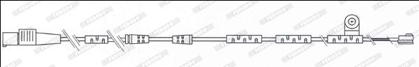 Ferodo Premier FWI353 (FWI 353) Brake Pad Wear Sensor Lead for BMW Z4 Roadster E89 (2009-2016) – OE-Quality Brake Lining Warning Wire, Pad Wear Indicator Loom, Dash Light Sensor Cable