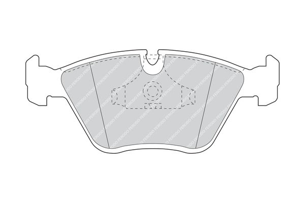 Ferodo FSL1806 BMW Brake Pads/Disc Pad Set for TRW Calipers - 1 Series E81 E87 & 3 Series E90 E92 - OE-Spec Replacement, Wear Sensor Ready, Includes Caliper Screws and Piston Clip - Fits 116i 118i 120i 116d 118d 316i 318i 320i E8x E9x