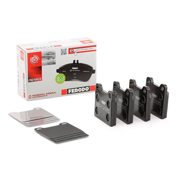 Ferodo FDB704 Eco Friction Disc Brake Pad Set for ATE Calipers (Pads Only, No Wear Sensor) – Classic Fit: Mercedes W114 W115 W123 R107 W108 W109 W116 W126, BMW 1500-2002/02 Series, Alfa Romeo Giulia/Alfetta/GTV, Opel Kadett/Manta, Audi 60/75, Ford Taunus