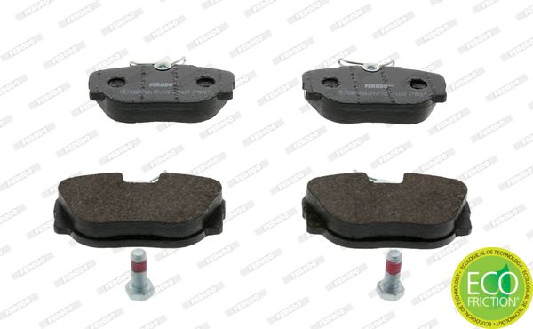 Ferodo Premier Eco-Friction FDB660 Brake Pad Set for BMW 3 Series E30, Z1 & Saab 900/9000 | TRW Callipers | Wear Indicator Ready | Includes Fitting Kit & Calliper Screws