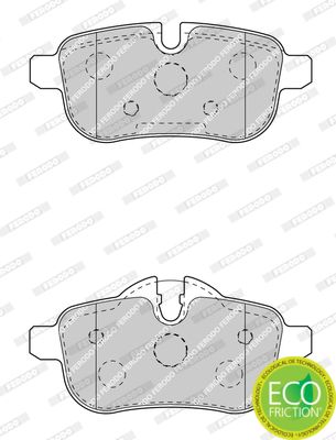 Ferodo FDB4401 Brake Pad Set for BMW Z4 E89 (2009-2016) – Premier Eco Friction OE Spec Disc Pads, TRW Calipers, Wear Sensor Compatible, With Fitting Kit – Z4 Roadster sDrive Replacement Brake Pads