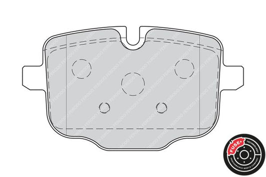 Ferodo Premier Eco Friction FDB4381 Brake Pad Set | BMW 5 6 7 8 Series X3 X4 X5 X6 X7, M5 M6, Rolls-Royce Cullinan Phantom | TRW Callipers | Prepared for Wear Indicator | With Accessories