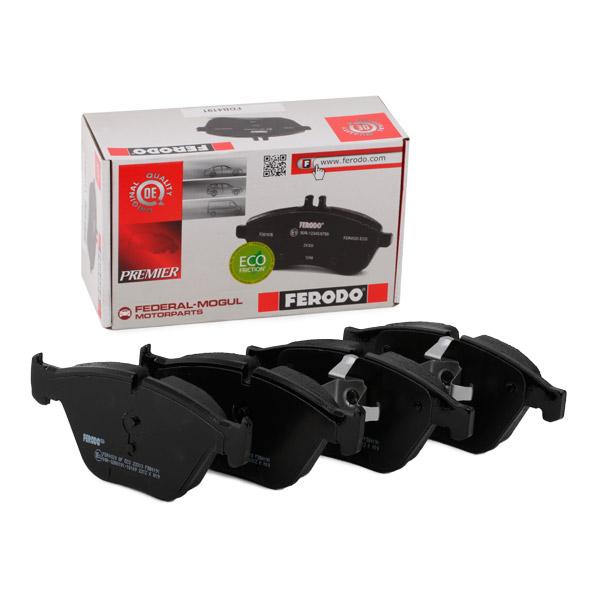 Ferodo Premier Eco-Friction FDB4191 Brake Pad Set for BMW 3 Series E9X (E90 E91 E92 E93) & X1 E84 - ATE/Teves Calipers (Callipers) - OE Spec Disc Pads, Wear Sensor Ready, Piston Clip Included - Fits 318i 320i 320d 323i 325i 328i incl xDrive