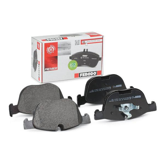 Ferodo FDB4052 Brake Pads Set - Eco-Friction Disc Brake Pads for BMW X5 E70/F15 & X6 E71/F16 | ATE Caliper Fitment | OE-Quality Replacement | Low Dust Quiet | Wear Sensor Ready | With Piston Clip
