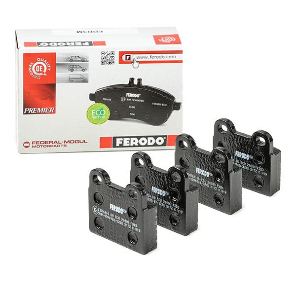 Ferodo Premier Eco Friction FDB3M Brake Pad Set for ATE Calipers, No Wear Indicator, Without Accessories â€“ Classic Fit: Alfa Romeo Giulia/GT/Spider, Porsche 356/911, BMW E12/E3/E9, VW Beetle, Saab 99/900