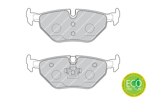 Ferodo Premier Eco-Friction FDB1867 Brake Pad Set for ATE Calipers, Wear Sensor Ready, With Piston Clip â€“ Fits BMW 3 Series E46, Z4 E85/E86, Saab 9-5, Rover 75, MG ZT/ZT-T, MG 6, Alpina Roadster S