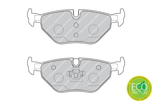 Ferodo Premier Eco-Friction FDB1867 Brake Pad Set for ATE Calipers, Wear Sensor Ready, With Piston Clip â€“ Fits BMW 3 Series E46, Z4 E85/E86, Saab 9-5, Rover 75, MG ZT/ZT-T, MG 6, Alpina Roadster S