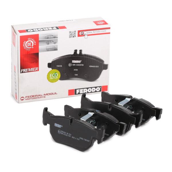 Ferodo Premier Eco-Friction FDB1807 Front Disc Brake Pad Set for BMW 1 Series E81 E82 E87