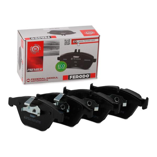 Ferodo FDB1628 Premier Eco-Friction Front Brake Pads Set for BMW ATE Calipers – OE Replacement Disc Pads, Wear Sensor Ready, Piston Clip – 3/5/6/7 Series E60 E61 E90 E92 E93 E63 E64 E65 E66 – M3 E90 E92 E93 & 1M E82 – OEM Quality