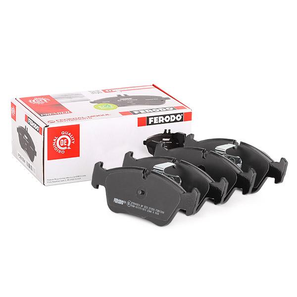 Ferodo Premier Eco Friction FDB1300 Brake Pad Set for ATE Calipers - BMW E36/E46, Z3, Z4 E85, Alpina Roadster S, Bentley Turbo R/Brooklands, Wiesmann MF3 - Wear Indicator Ready, With Piston Clip, No Accessory Kit