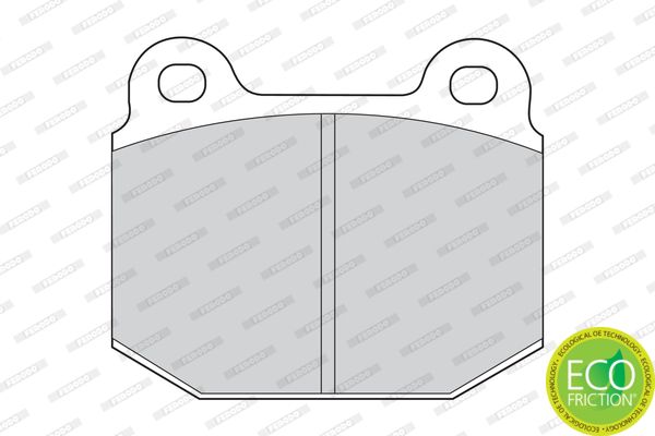Ferodo FDB116 Premier Eco-Friction Disc Brake Pad Set | ATE Type Calipers | Classic Car Pad Kit | BMW E21, Lotus Esprit S2/S3, Morgan Plus 4/Plus 8/Aero 8, Opel Ascona/Kadett/Manta/Rekord, Vauxhall Cavalier/Chevette/Carlton | No Wear Sensor No Fitting Kit