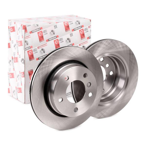 Ferodo Premier DDF831 Brake Disc/Brake Rotor for BMW 3 Series - Ventilated 276mm x 19mm, 5-Stud (5x120) - OEM Quality Direct-Fit Replacement with Fixing Bolts & Screws