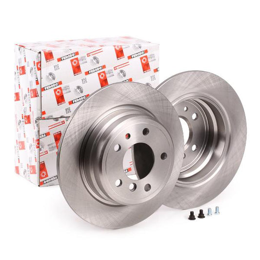 Ferodo Premier DDF221 (DDF 221) 300mm (300 mm) Solid Brake Disc (Rotor) for BMW 5 Series, 5-Hole 5-Stud | OE/OEM Spec Direct-Fit Replacement | Plain Rotor with Bolts/Screws Included