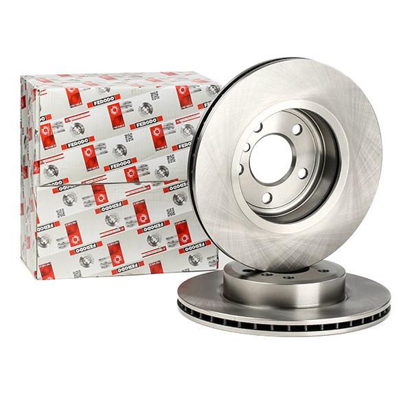 Ferodo Premier DDF1271 (DDF 1271) Brake Disc Rotor for BMW X3 E83 2003-2010, Ventilated/Vented 325mm x 25mm, 5-Stud 5x120, OE-Spec Replacement, Includes Bolts & Screws