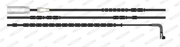 Ferodo FWI414 Brake Pad Wear Sensor Wire for BMW X1 E84 2009-2015, 1133mm – OE Spec Lining Indicator Cable/Lead, Wear Contact Loom, Brake Warning/Service Light Reset Sensor (Front or Rear) – Plug & Play Replacement