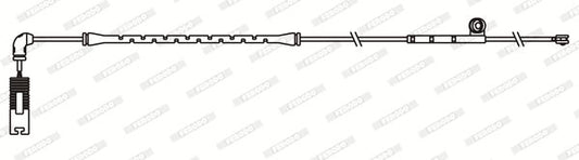 Ferodo Premier FWI378 Brake Pad Wear Sensor for BMW Z4 (612mm) - OEM Spec Pad Wear Lead, Brake Lining Warning Cable / Brake Pad Warning Sensor Wire - Plug & Play Direct-Fit Replacement Wear Indicator