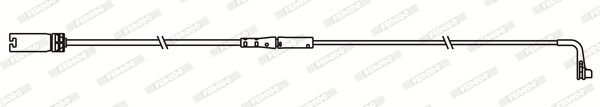 Ferodo Premier FWI370 Brake Pad Wear Sensor Wire/Lead for BMW 5 Series E61 Touring Estate/Wagon (2004-2010) - Brake Lining Warning Indicator Cable/Loom | OE-Spec Plug & Play Replacement, 1005mm