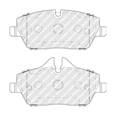 Ferodo FDB5092 Brake Pad Set for BMW i3 I01 - Electric & Range Extender - TRW Calipers - Prepared for Wear Indicator - With Accessories - 2013-On