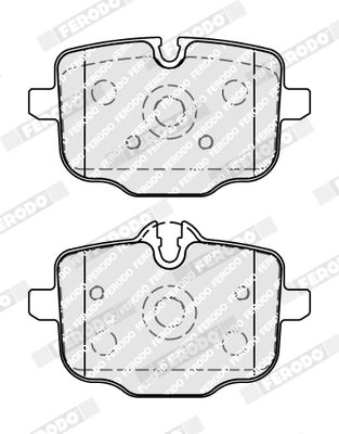 Ferodo FDB5056 Brake Pad Set for BMW (TRW Calipers) â€“ Prepared for Wear Indicator, With Accessories â€“ 5/6/7/8 Series, X3 X4 X5 X6 X7 (G30 G31 G32 G11 G12 G14 G15 G16 G01 G02 G05 G06 G07)