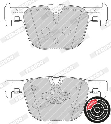 Ferodo FDB4687 Front Brake Pads (Eco-Friction) for BMW 3 Series F30 F31 F34 & 4 Series F32 F33 F36, incl xDrive – ATE Calipers – Fits 330d 335d 335i 340i 430d 435d 435i 440i – Wear Sensor Ready, Piston Clip – OE-Spec Disc Pad Set