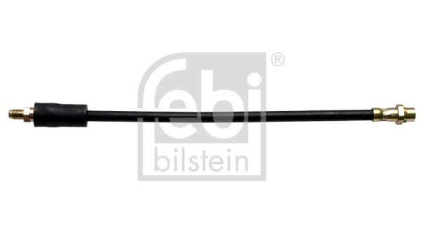 FEBI Bilstein 21119 Front Brake Hose / Flexi Line for BMW 7 Series E38 1994-2001 - 386mm Rubber Hydraulic Flexible Pipe - Front Axle Left or Right OSF NSF - Caliper Hose Replacement