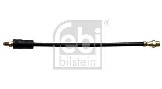 FEBI Bilstein 21119 Front Brake Hose / Flexi Line for BMW 7 Series E38 1994-2001 - 386mm Rubber Hydraulic Flexible Pipe - Front Axle Left or Right OSF NSF - Caliper Hose Replacement
