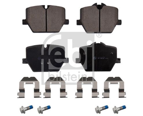 Febi Bilstein 173772 Rear Brake Pad Set for BMW 3 Series G20/G21 (330i 330e 330d, incl xDrive) & Z4 G29 - Rear Axle, Wear Indicator Ready, with Fitting/Attachment Kit