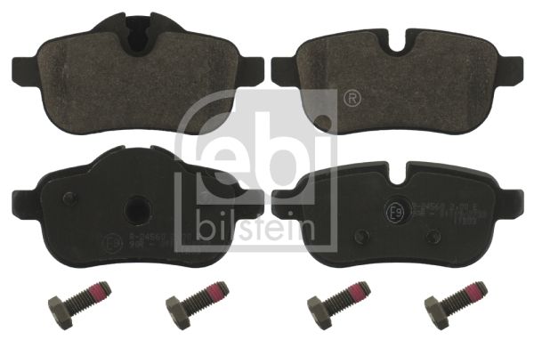 BMW Z4 Rear Brake Pads E85/E89 (2003-2016) - Febi Bilstein 16785 Rear Axle Disc Pad Set - Rear Brake Kit with Bolts & Screws, Wear Sensor Ready - OE/OEM Quality Replacement for Z4 Roadster