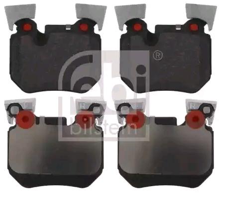 Febi Bilstein 16767 Rear Brake Pads Kit for BMW 1 Series E81 E82 E88 & 3 Series E90 E91 E92 E93 - Rear Disc Pad Set, Wear Indicator Compatible - OE Spec Back Brake Pads for 123d 130i 135i 320d 325d 330d 330i