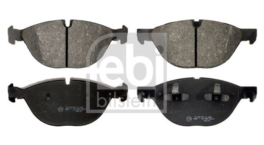 Febi Bilstein 16730 Front Brake Pad Set Disc Pads for BMW X5 E70 F15 xDrive & X6 E71 E72 F16 - Front Axle, Wear Indicator Sensor Ready, OE Spec Replacement