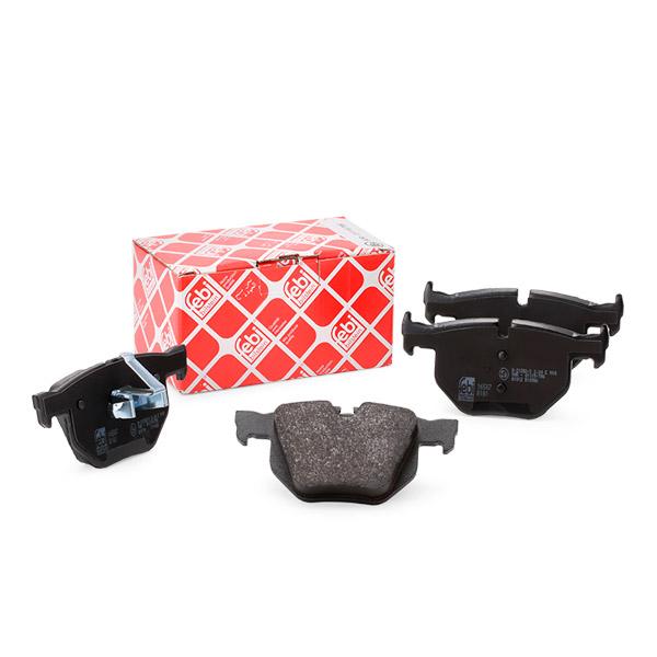 Febi Bilstein 16587 Rear Brake Pads Kit (Disc Pad Set) for BMW 3 Series E90 E91 E92 E93 (E9x) & X1 E84 - Rear Axle, Wear Sensor Slot, OE Spec Replacement for 320d 325i 330i 330d 335i 335d incl xDrive saloon touring coupe cabrio