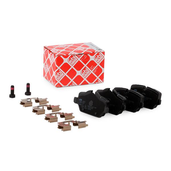 Febi Bilstein 16560 Rear Brake Pads Kit (Back Disc Pads) for BMW 1 Series E81/E87, 3 Series E90/E92 & MINI Countryman/Paceman R60/R61 - Rear Axle OE-Spec, Wear Sensor Ready, With Fitting Hardware/Clips