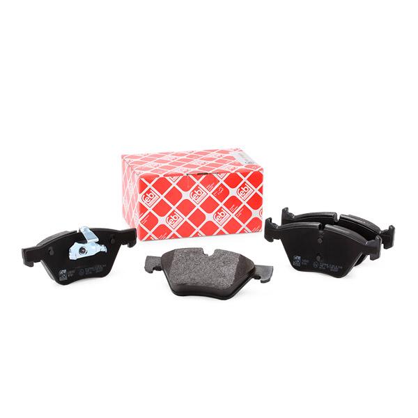 Febi Bilstein 16503 Front Brake Pads Disc Pad Set for BMW 1 3 5 Series, X1, Z4 E-Series (E81 E82 E87 E88 E90 E91 E92 E93 E60 E61 E84 E89) – OEM Quality Front Axle Replacement Pad Kit, Wear Sensor Slot / Indicator Ready