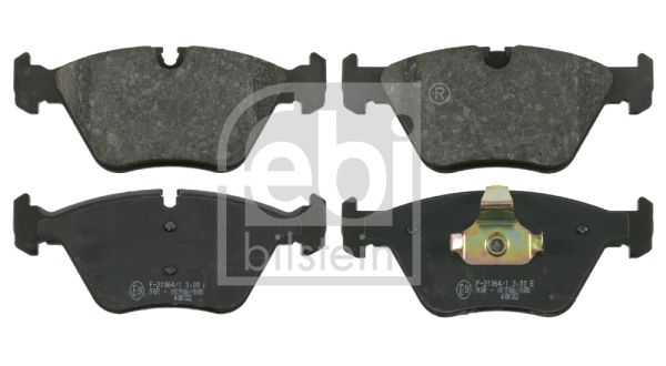 Febi Bilstein 16442 Front Axle Brake Pad Set - Wear Sensor Ready - Fits BMW 3 Series E46/M3, 5 Series E34, 7 Series E32, X3 E83, Z4 E85/E86, Z3 M, MG ZT/ZT-T - OE Quality