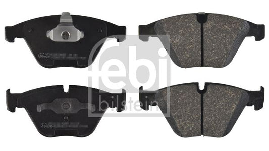 Febi Bilstein 16433 BMW Front Brake Pads Kit - OE Quality OEM Equivalent Front Axle Disc Pad Set, Wear Sensor Ready - Fits 3 Series E90 E91 E92 E93, 5 Series E60 E61, 6 Series E63 E64, 7 Series E65 E66, X1 E84, Z4 E89