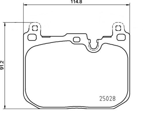 Brembo P-06-110 P06110 Brake Pads Kit – Disc Pad Set, Wear Sensor Ready